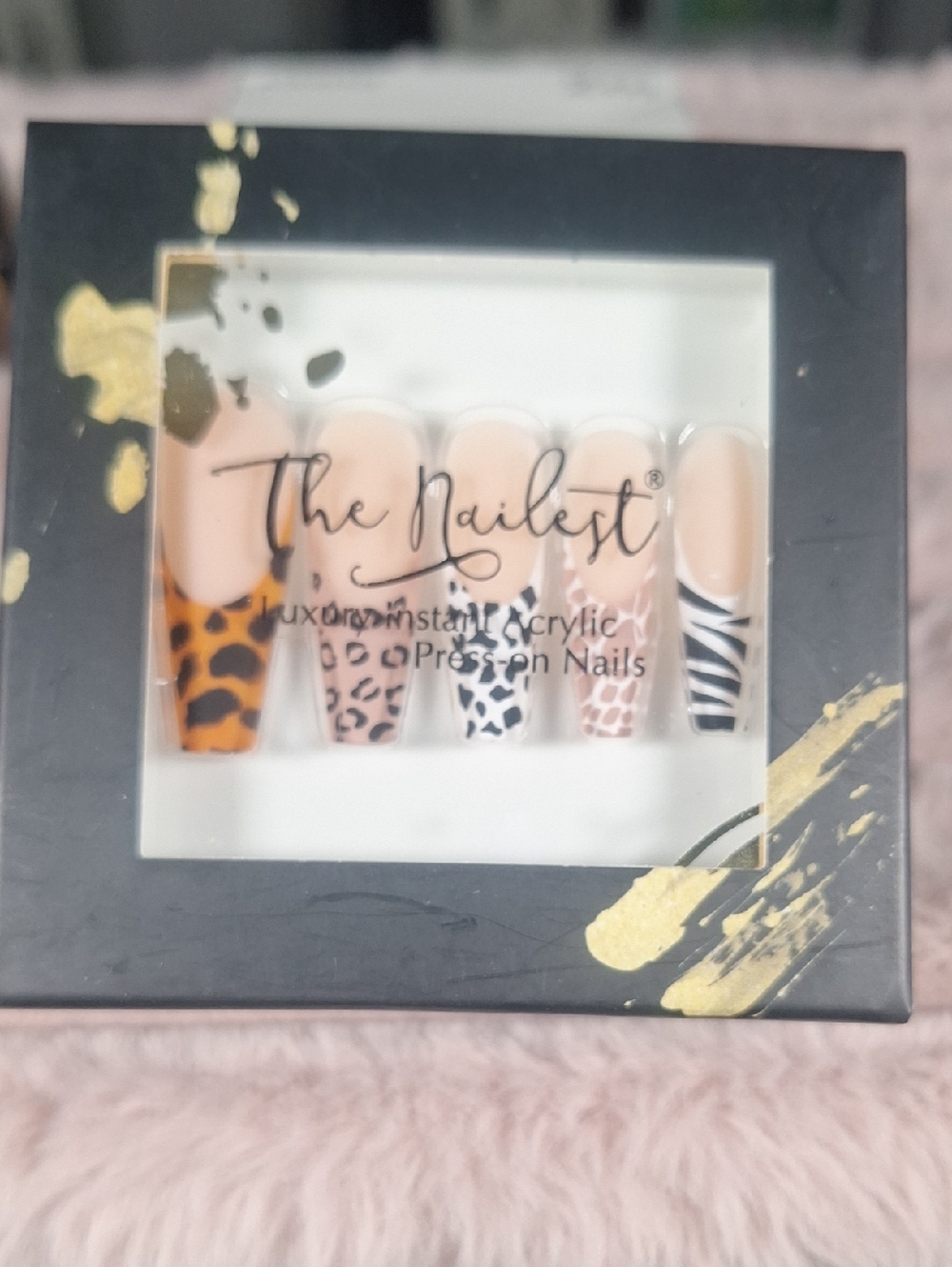 The Nailest Animal Print Press-On Nails - Neutral & Black